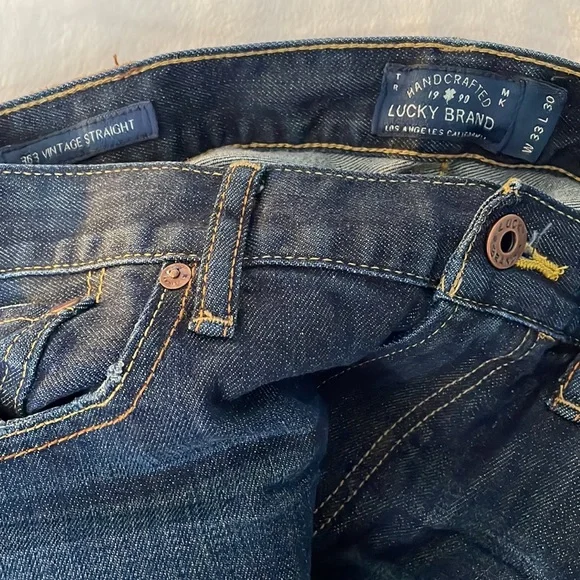 Mens Lucky Brand Denim Jeans W33 L30 vintage straight 363. C4 - Picture 4 of 6
